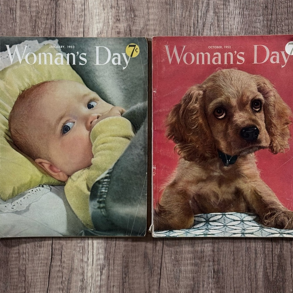 Vintage Woman’s Day magazines - set of two